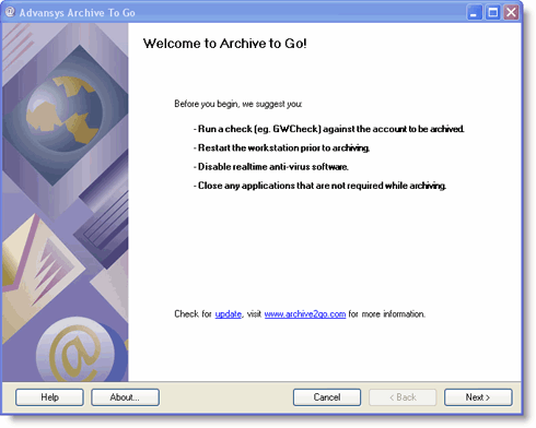 Click here to see Archive To Go screenshots